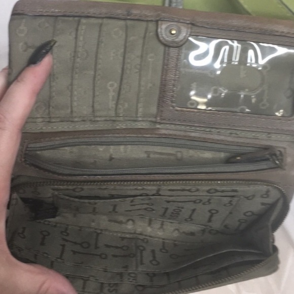 Fossil leather patchwork wallet - Picture 3 of 6